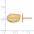 Image of 14K Yellow Gold University of Florida X-Small Post Earrings by LogoArt 4Y008UFL