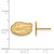 14K Yellow Gold University of Florida X-Small Post Earrings by LogoArt 4Y008UFL