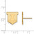 14K Yellow Gold University of Illinois Small Post Earrings by LogoArt (4Y050UIL)