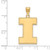 14K Yellow Gold University of Illinois XL Pendant by LogoArt