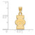 Image of 14K Yellow Gold University of Iowa Small Pendant by LogoArt (4Y074UIA)