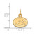 Image of 14K Yellow Gold University of Iowa X-Small Pendant by LogoArt (4Y043UIA)