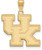 Image of 14K Yellow Gold University of Kentucky Large Pendant by LogoArt (4Y004UK)