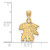 Image of 14K Yellow Gold University of Kentucky Small Pendant by LogoArt (4Y044UK)