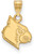 Image of 14K Yellow Gold University of Louisville Small Pendant by LogoArt (4Y040UL)