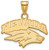 Image of 14K Yellow Gold University of Nevada Small Pendant by LogoArt (4Y001UNR)