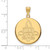 Image of 14K Yellow Gold University of New Orleans Large Disc Pendant by LogoArt 4Y018UNO