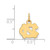 14K Yellow Gold University of North Carolina X-Small Pendant by LogoArt 4Y001UNC