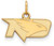 Image of 14K Yellow Gold University of North Dakota X-Small Pendant by LogoArt 4Y001UNOD