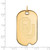 14K Yellow Gold University of Oklahoma Large Dog Tag by LogoArt (4Y029UOK)