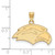 Image of 14K Yellow Gold University of Southern Miss Small Pendant by LogoArt