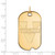 14K Yellow Gold University of Virginia Large Dog Tag by LogoArt