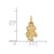 14K Yellow Gold University of Wisconsin X-Small Pendant by LogoArt (4Y043UWI)