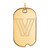 14K Yellow Gold Villanova University Large Dog Tag by LogoArt