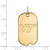 14K Yellow Gold Virginia Tech Small Dog Tag by LogoArt