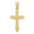 Image of 14K Yellow Gold w/ Arrow Pointed Ends Crucifix Pendant