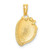Image of 14K Yellow Gold w/ Enamel 2-D Strawberry with Stem & Leaf Pendant Image of 14K Yellow Gold w/ Enamel 2-D Strawberry with Stem & Leaf Pendant