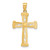 Image of 14k Yellow Gold w/ Rhodium Cross Pendant C4758