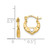 Image of 12mm 14K Yellow Gold w/ Rhodium Madi K Heart Hollow Hoop Earrings