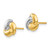 Image of 9mm 14K Yellow Gold w/ Rhodium Polished Fancy Stud Post Earrings YE317