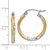 Image of 20mm 14K Yellow Gold w/ Rhodium Shiny-Cut 2.5mm Twisted Hoop Earrings TC432