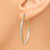 Image of 35mm 14K Yellow Gold w/ Rhodium Shiny-Cut 2.5mm Twisted Hoop Earrings TC436