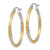 Image of 30mm 14K Yellow Gold w/ Rhodium Shiny-Cut 2.5mm Twisted Hoop Earrings TC437