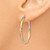 Image of 30mm 14K Yellow Gold w/ Rhodium Shiny-Cut 2.5mm Twisted Hoop Earrings TC437