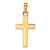 Image of 14k Yellow Gold w/ Rhodium Shiny-Cut Cross Pendant K9788