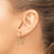 Image of 26.7mm 14K Yellow Gold w/ Rhodium Shiny-Cut Heart & Star Post Dangle Earrings