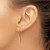 Image of 14K Yellow Gold w/ Rhodium Shiny-Cut Small Kite-Shaped Wire Earrings