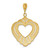 Image of 14K Yellow Gold w/ Rhodium-Plated Cut-Out Heart Pendant