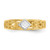 Image of 14K Yellow Gold w/ Rhodium-Plated Shiny-cut Accent Toe Ring