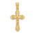 Image of 14K Yellow Gold w/ Textured Scalloped Edge Crucifix Pendant Image of 14K Yellow Gold w/ Textured Scalloped Edge Crucifix Pendant