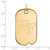 Image of 14K Yellow Gold Wake Forest University Large Dog Tag by LogoArt