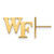 14K Yellow Gold Wake Forest University Small Post Earrings by LogoArt (4Y062WFU)