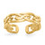 Image of 14K Yellow Gold Weave Toe Ring