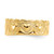 Image of 14K Yellow Gold Wide Solid Textured Heart Toe Ring