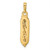 Image of 14k Yellow Gold with Rhodium Mezuzah w/Shin Pendant CG38