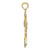 Image of 14k Yellow Gold with Rhodium Reversible Cross Pendant