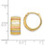 Image of 14K Yellow Gold with White & Pink Plating Hoop Earrings