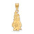14K Yellow Gold Youngstown State University Large Pendant by LogoArt (4Y006YSU)