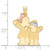 Image of 14K Yellow, White & Rose Gold Big Girl & Little Boy Pendant XK637
