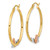 Image of 32.02mm 14k Yellow, White & Rose Gold Guadalupe Hoop Earrings TF1270