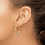 Image of 32.02mm 14k Yellow, White & Rose Gold Guadalupe Hoop Earrings TF1270