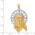 Image of 14K Yellow, White & Rose Gold Shiny-Cut Christ Pendant