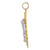 Image of 14K Yellow, White & Rose Gold Shiny-Cut w/ Textured Mariners Cross Pendant C3932