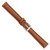 Image of 14mm 6.75" Havana Smooth Leather Silver-tone Buckle Watch Band