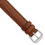 Image of 15mm 7.5" Havana Lizard Style Grain Leather Silver-tone Buckle Watch Band