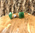15mm Sterling Silver & Natural Untreated Nephrite Jade Pyramid Stud Earrings